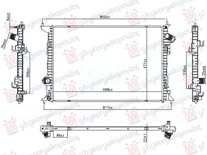 HLADNJAK MOTORA 1.5/1.7 DIZEL