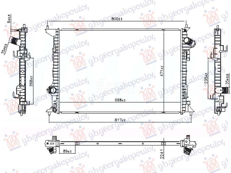 HLADNJAK MOTORA 1.5/1.7 DIZEL