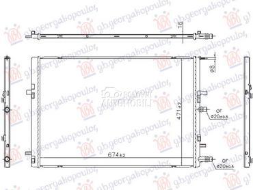 HLADNJAK MOTORA DODATNI 1.5 DI za Nissan Qashqai od 2013. do 2017. god.
