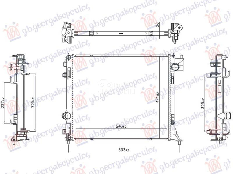 HLADNJKA MOTORA 1.6/1.8 BENZIN