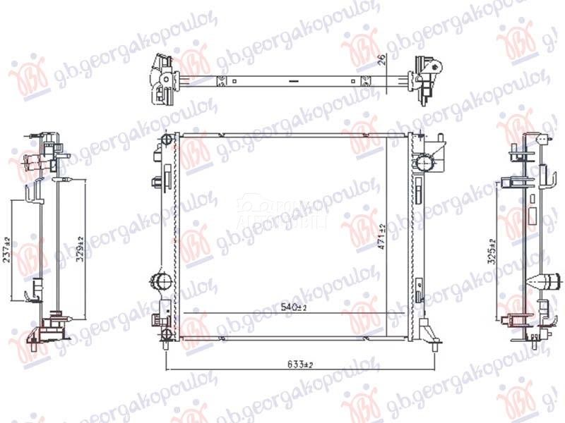 HLADNJKA MOTORA 1.6/1.8 BENZIN