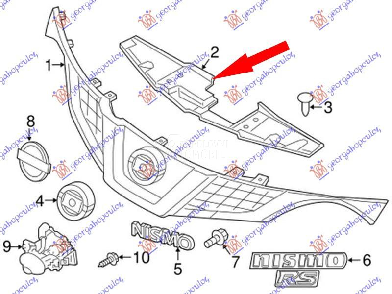 POKLOPAC VEZNOG LIMA GORNJI PL