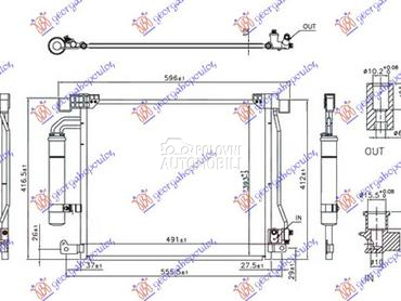 HLADNJAK KLIME 1.2 DIG TURBO/1 za Nissan Juke od 2010. do 2015. god.