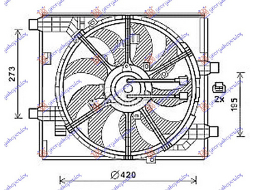 VENTILATOR KOMPLET (1.6 DIG-TU za Nissan Juke od 2010. do 2015. god.