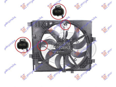VENTILATOR KOMPLET (1.6 DIG-T za Nissan Juke od 2015. do 2019. god.