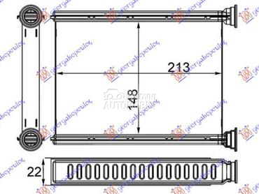 GREJAC KABINE 1.6 TURBO (148x2 za Nissan Leaf od 2011. do 2017. god.