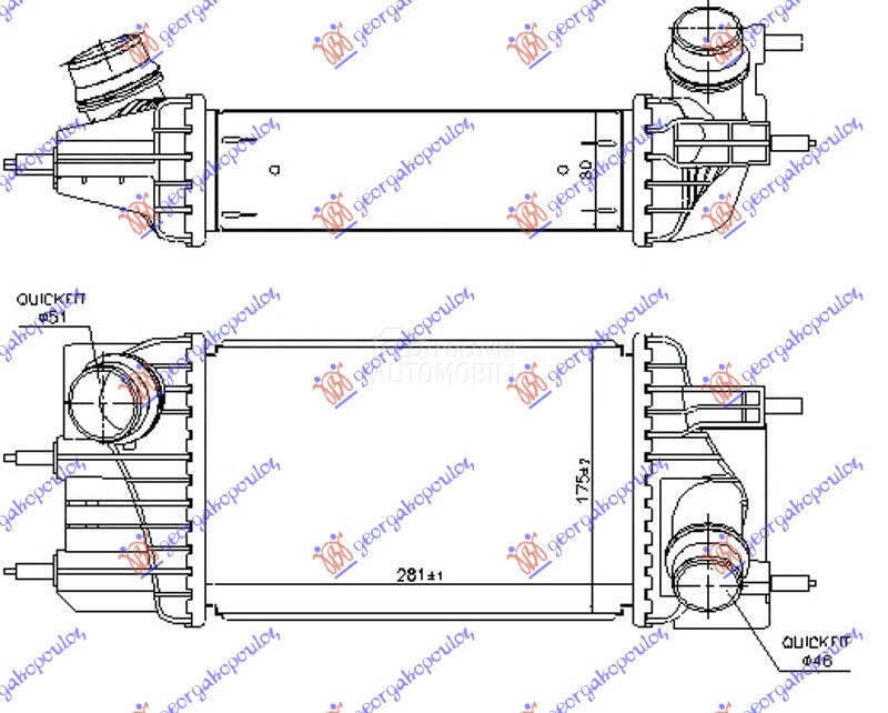 HLADNJAK INTERKULERA 2.3 DCI D