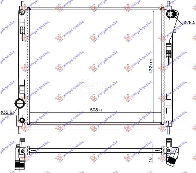 HLADNJAK MOTORA 1.2 DIG-TURBO