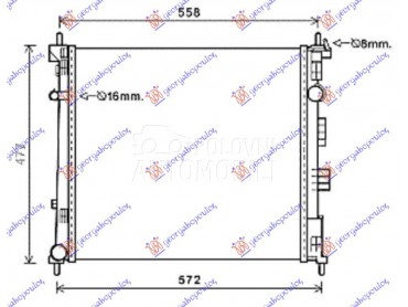 HLADNJAK MOTORA 1.5 DCi DIZEL za Nissan Nv200 od 2009. do 2025. god.