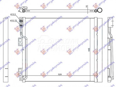 HLADNJAK KLIME 1.5 DCi DIZEL ( za Nissan Nv200 od 2009. do 2025. god.
