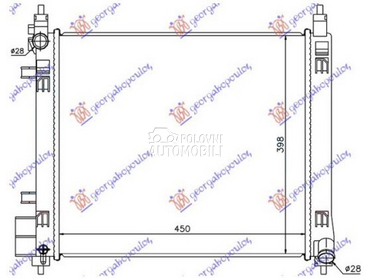 HLADNJAK MOTORA 1.2 DIG (HR12D za Nissan Micra od 2010. do 2013. god.
