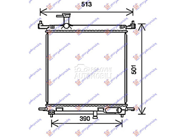 HLADNJAK MOTORA 1.2i 12V 75PS za Nissan Micra od 2010. do 2013. god.