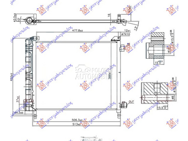HLADNJAK KLIME 1.2i 12V (HR12D za Nissan Micra od 2010. do 2013. god.