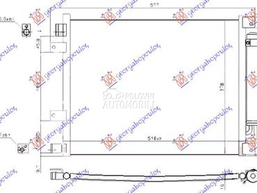 HLADNJAK KLIME 1.5i16V (HR15DE za Nissan Micra od 2010. do 2013. god.