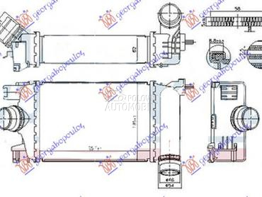 HLADNJAK INTERKULERA 1.5 DCI D za Nissan Micra od 2017. do 2025. god.