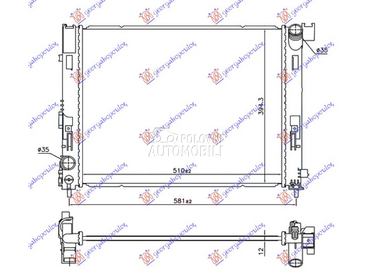 HLADNJAK MOTORA 0.9 IG-T BENZI za Renault Captur od 2020. do 2025. god.