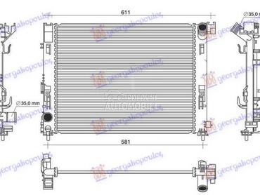 HLADNJAK MOTORA 0.9 IG-T BENZI za Dacia Jogger od 2022. do 2025. god.
