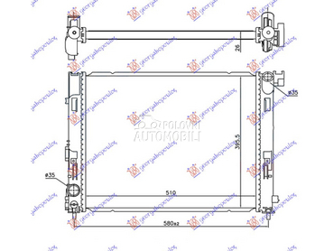 HLADNJAK MOTORA 1.0i 1.3 DIG-T za Nissan Micra od 2017. do 2025. god.