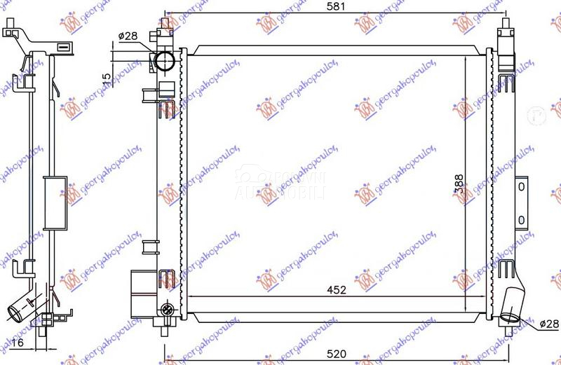 HLADNJAK MOTORA 1.2 DIG BENZIN