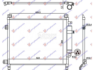 HLADNJAK KLIME 1.2 BENZIN (490 za Nissan Note od 2013. do 2025. god.