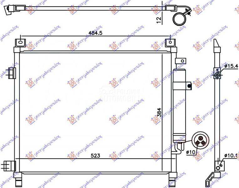 HLADNJAK KLIME 1.2 BENZIN (490