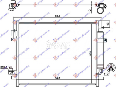 HLADNJAK KLIME 1.2 DIG BENZIN za Nissan Note od 2013. do 2025. god.