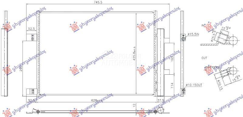 HLADNJAK KLIME 1.7 BENZIN (629