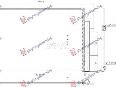 HLADNJAK KLIME 1.7 BENZIN (629 za Nissan Qashqai od 2017. do 2021. god.