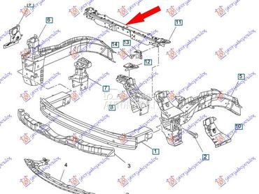VEZNI LIM GORNJI za Opel Astra J od 2010. do 2013. god.