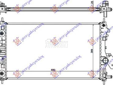 HLADNJAK MOTORA 1.4/1.6 TURBO za Opel Zafira od 2016. do 2025. god.