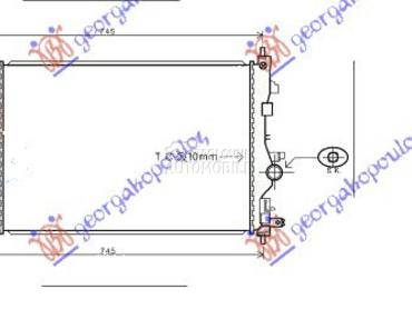 HLADNJAK MOTORA 1.4/1.6 TURBO za Opel Astra J od 2011. do 2025. god.