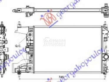 HLADNJAK MOTORA 1.6 BENZIN (AU za Opel Astra J od 2013. do 2025. god.
