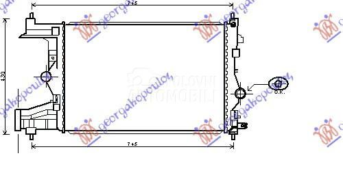 HLADNJAK MOTORA 1.3/1.7 DIZEL