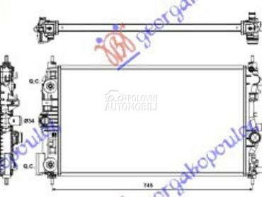 HLADNJAK MOTORA 2.0 CDTi (AUTO za Opel Zafira od 2011. do 2016. god.
