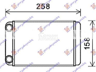 GREJAC KABINE (205x155x32) za Opel Astra K od 2016. do 2019. god.