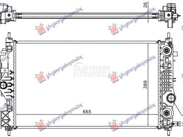 HLADNJAK MOTORA 1.6 BENZIN (AU za Opel Zafira od 2016. do 2025. god.