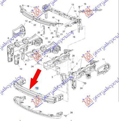 SINA PREDNJEG BRANIKA ALUMINIJ