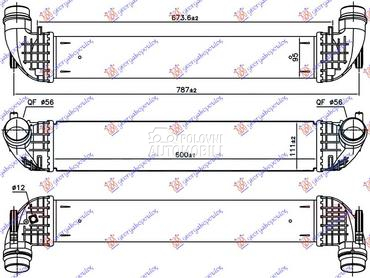 HLADNJAK INTERKULERA 1.4 SIDI za Opel Astra K od 2016. do 2019. god.
