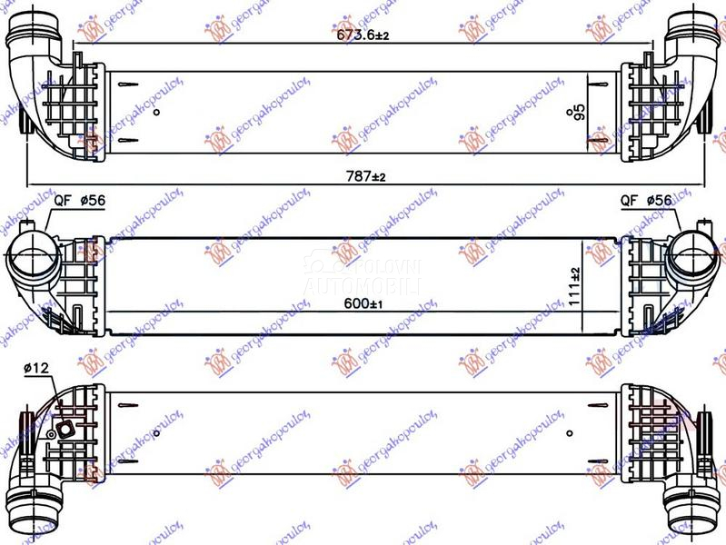HLADNJAK INTERKULERA 1.4 SIDI