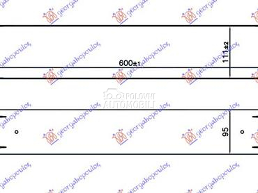 HLADNJAK INTERKULERA 1.6 CDTi za Opel Astra K od 2016. do 2019. god.