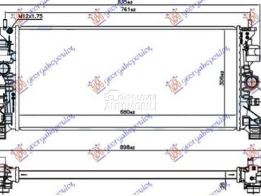 HLADNJAK MOTORA ZA SVE MODELE za Opel Astra K od 2016. do 2019. god.