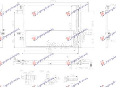 HLADNJAK KLIME 1.6 BENZIN/HIBR za Opel Astra L od 2021. do 2025. god.