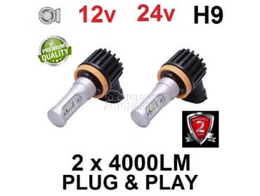 Led Sijalice H9 SET ZES chip Atom serija  