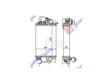 HLADNJAK INTERKULERA 1.4 16V T za Opel Meriva od 2010. do 2014. god.