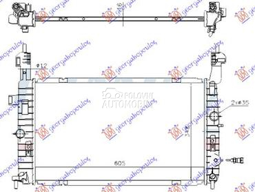 HLADNJAK MOTORA 1.6i 16V BENZI za Opel Meriva od 2010. do 2014. god.