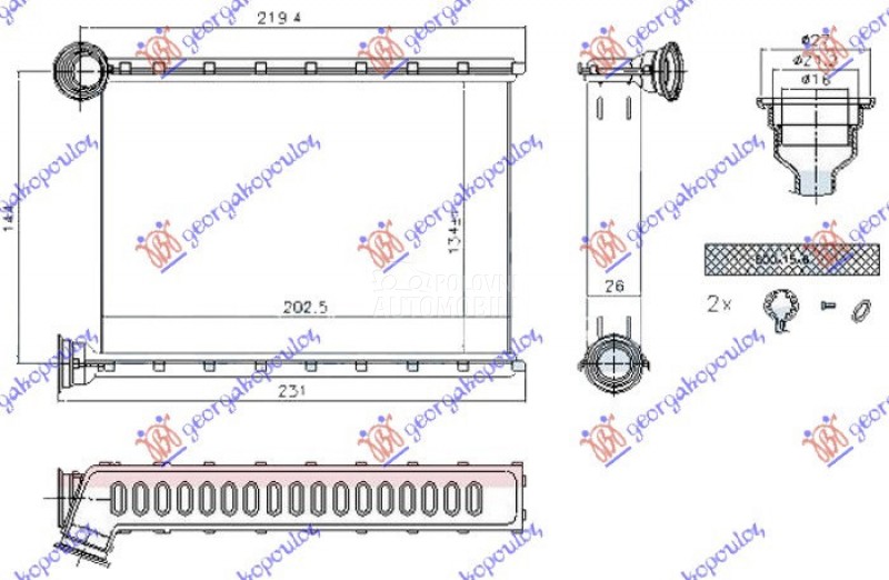 GREJAC KABINE (202x135x26)
