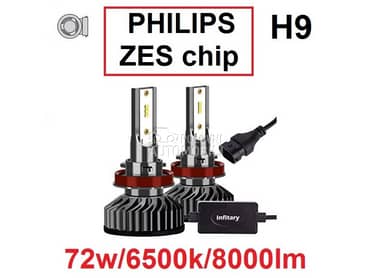 Led Sijalice H9 SET PHI ZES chip  