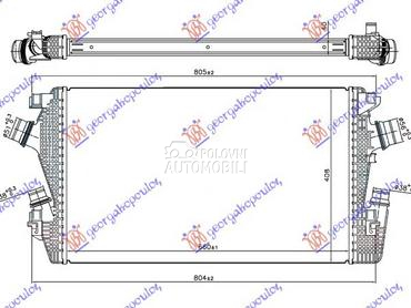 HLADNJAK INTERKULERA 2.0CDti B za Opel Astra J od 2011. do 2025. god.