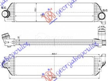 HLADNJAK INTERKULERA 2.3 CDTi za Nissan Nv200 od 2011. do 2025. god.
