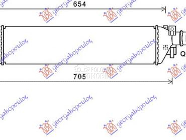 HLADNJAK INTERKULERA 1.6 CDTi za Opel Mokka od 2013. do 2016. god.
